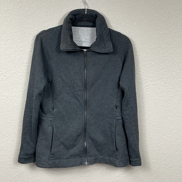 Lululemon Insculpt Jacket Heathered Gray Athletic Full Zip Fleece Lined - Picture 1 of 14